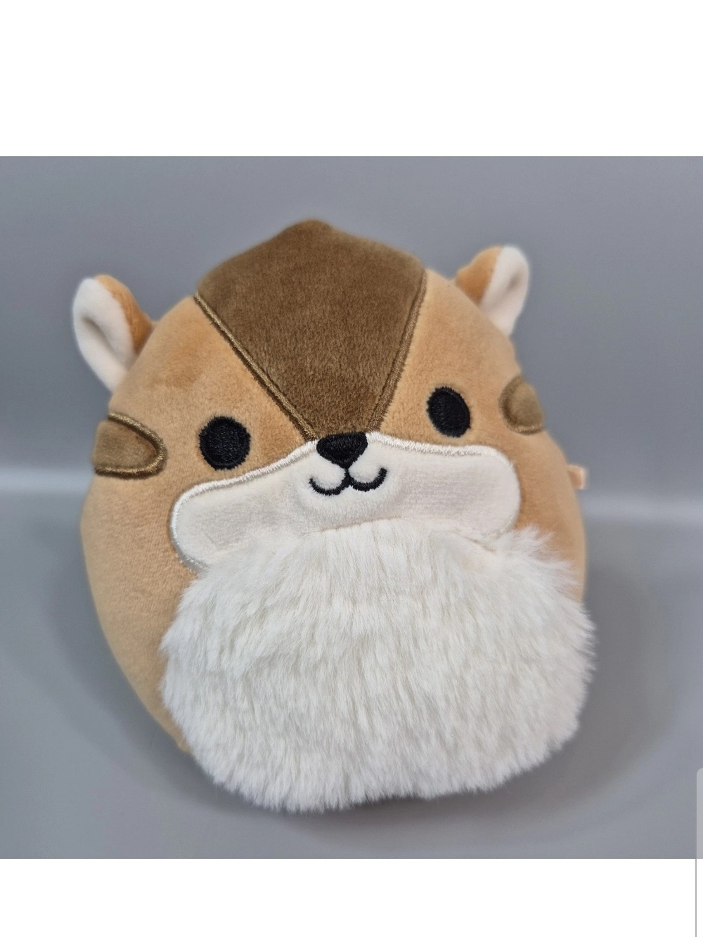 Squishmallow MelzIe the Chipmunk 5" Brown Plush Fuzzy Belly Pre Loved